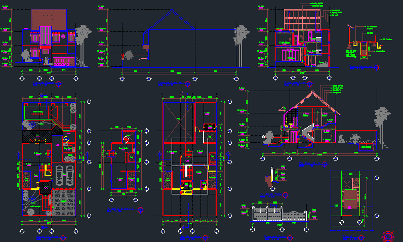 Detail Download Denah Rumah 2 Lantai Lengkap Dwg Nomer 29