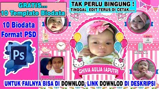 Detail Download Desain Biodata Bayi Nomer 15