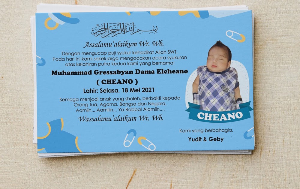 Detail Download Desain Kartu Ucapan Kelahiran Bayi Word Nomer 43