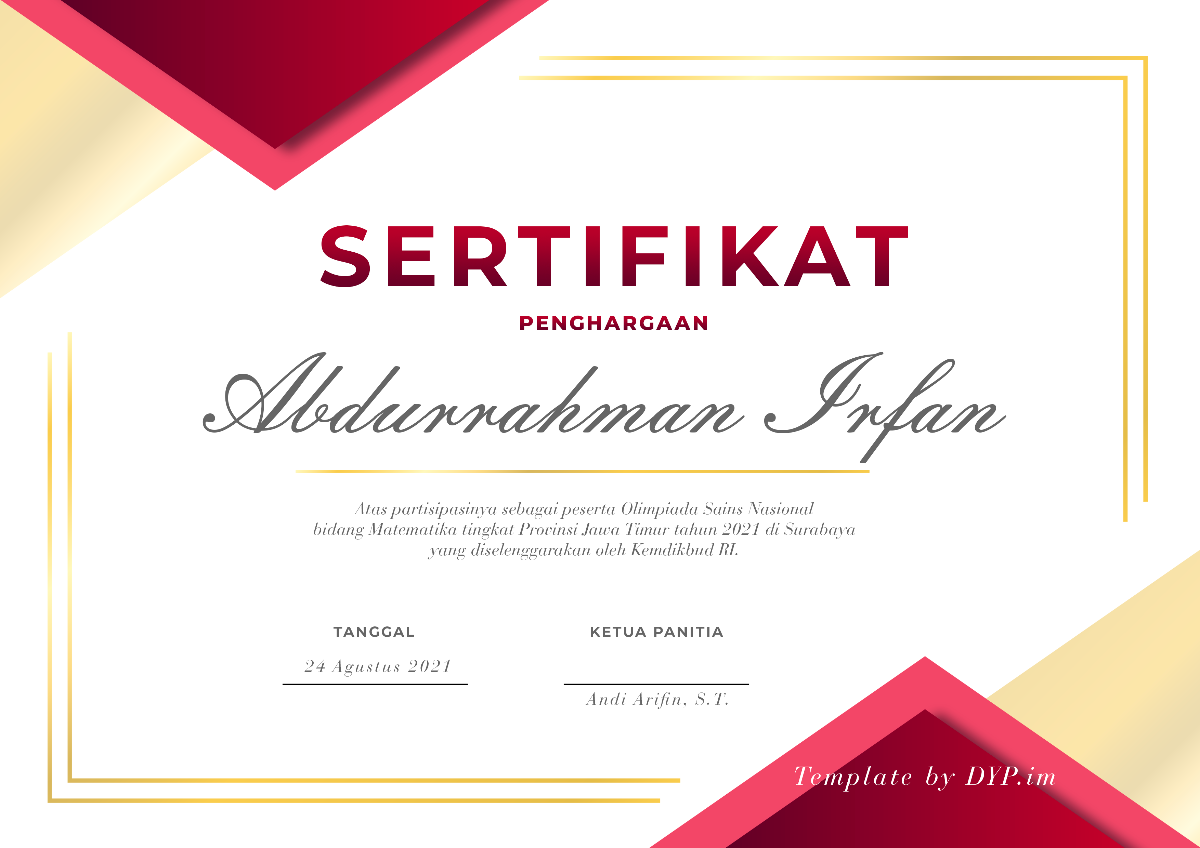 Detail Download Desain Sertifikat Nomer 27