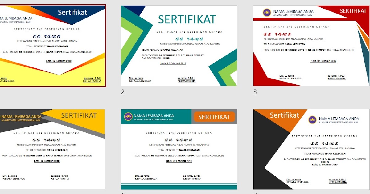 Detail Download Desain Sertifikat Nomer 29