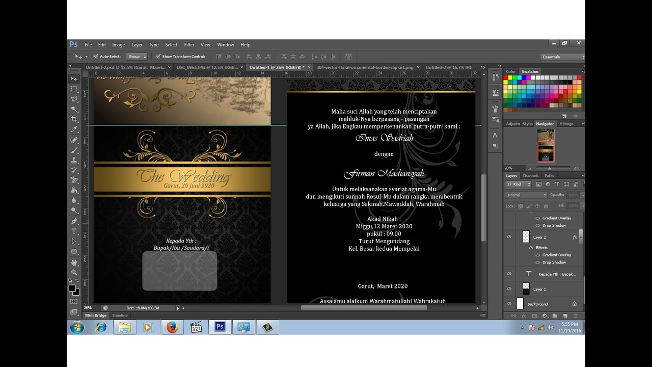 Detail Download Desain Undangan Pernikahan Photoshop Gratis Nomer 50