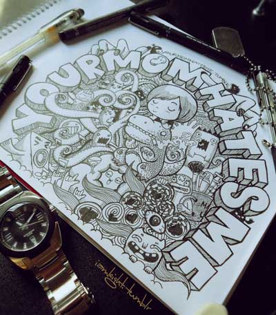 Detail Download Doodle Art Nama Nomer 54