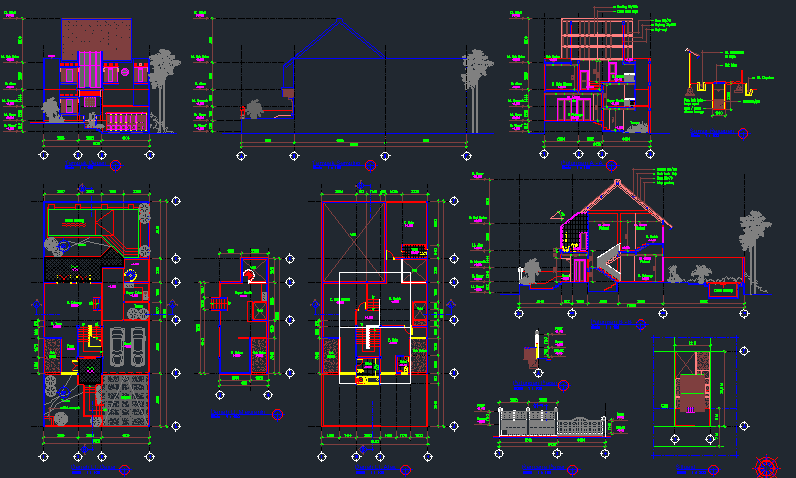 Detail Download File Autocad Rumah 2 Lantai Lengkap Dwg Nomer 23