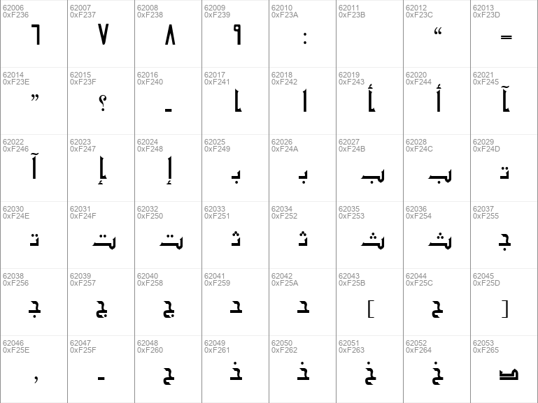 Detail Download Font Arab Kufi Nomer 21