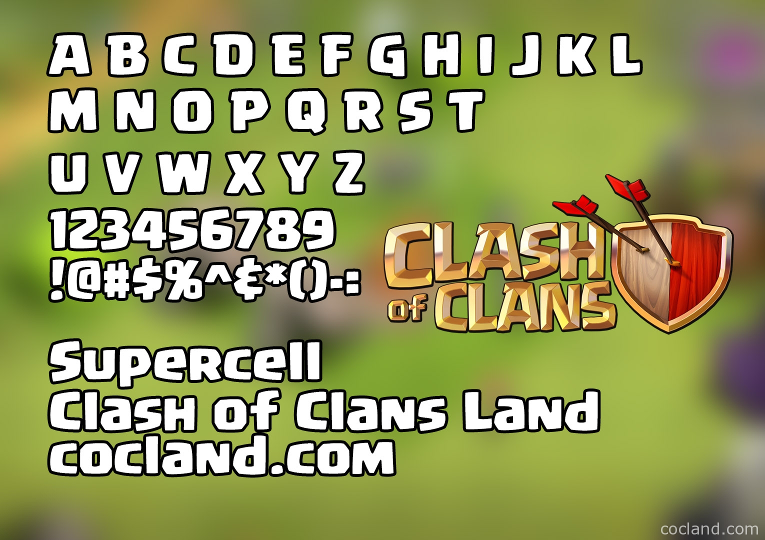 Detail Download Font Clash Of Clans Nomer 6