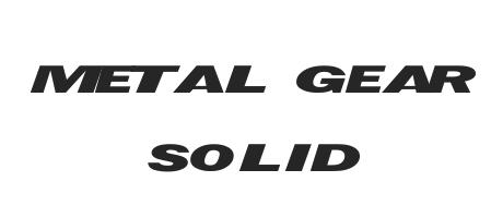 Detail Download Font Metal Gear Nomer 13