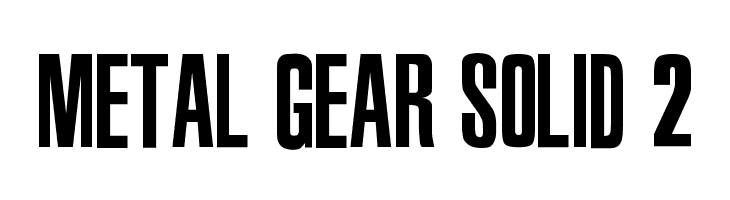 Detail Download Font Metal Gear Nomer 25