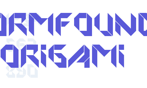 Detail Download Font Origami Nomer 2