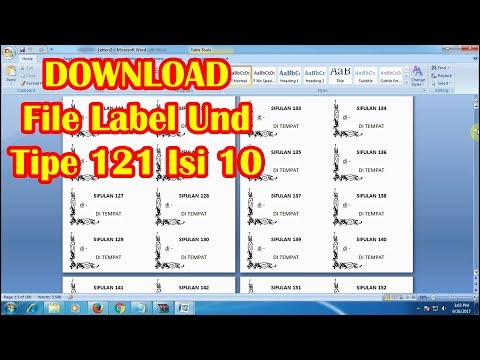 Detail Download Format Label Undangan 121 Excel Nomer 14