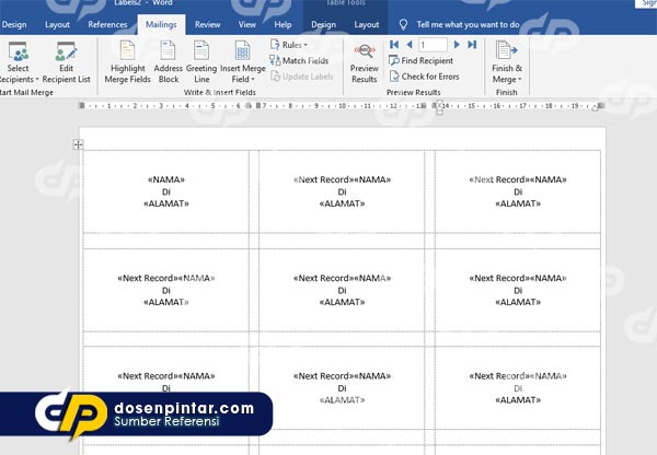 Detail Download Format Label Undangan 121 Excel Nomer 19