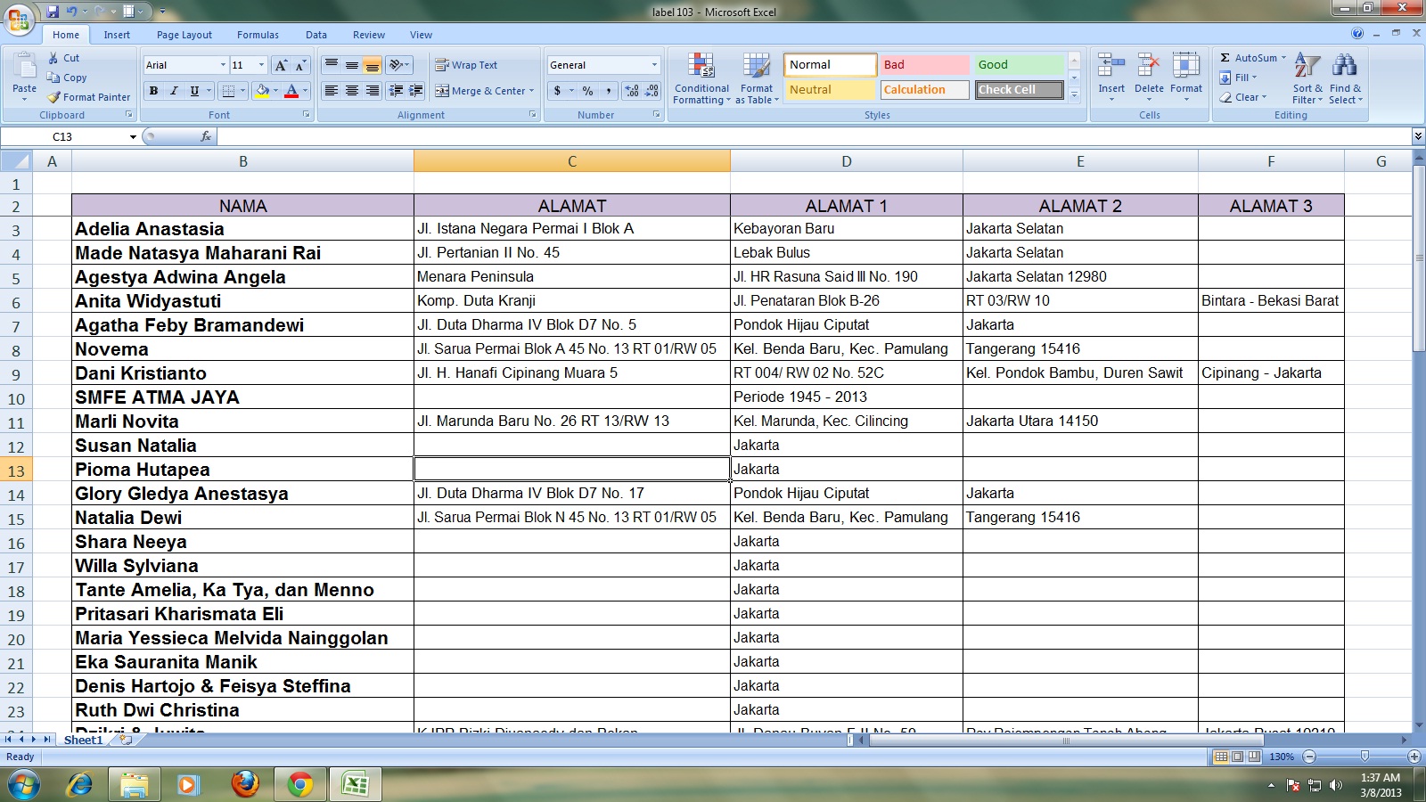 Detail Download Format Label Undangan 121 Excel Nomer 31