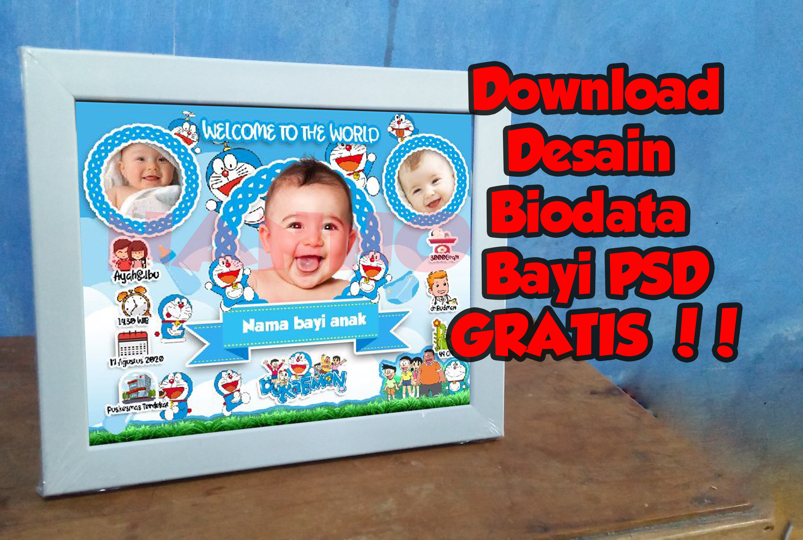 Detail Download Frame Biodata Bayi Nomer 48