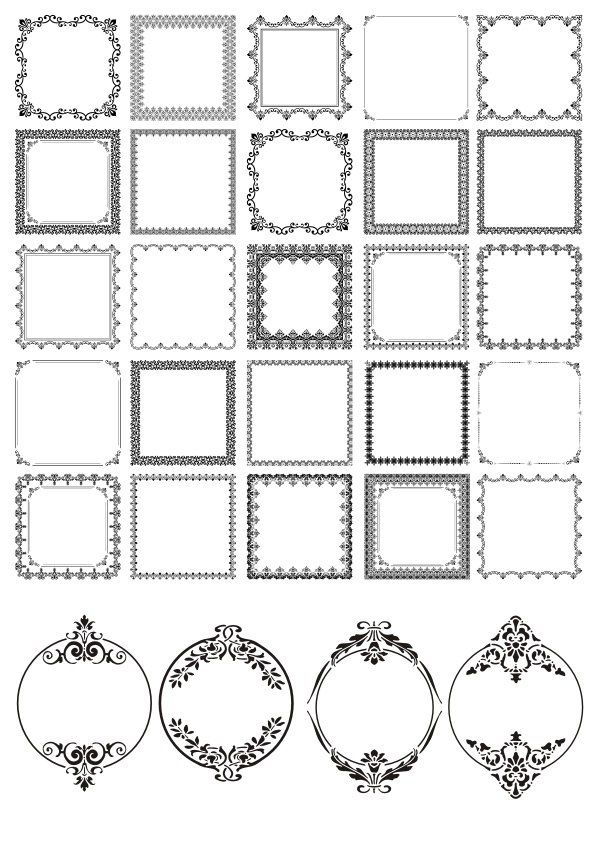 Detail Download Frame Vector Coreldraw Nomer 3