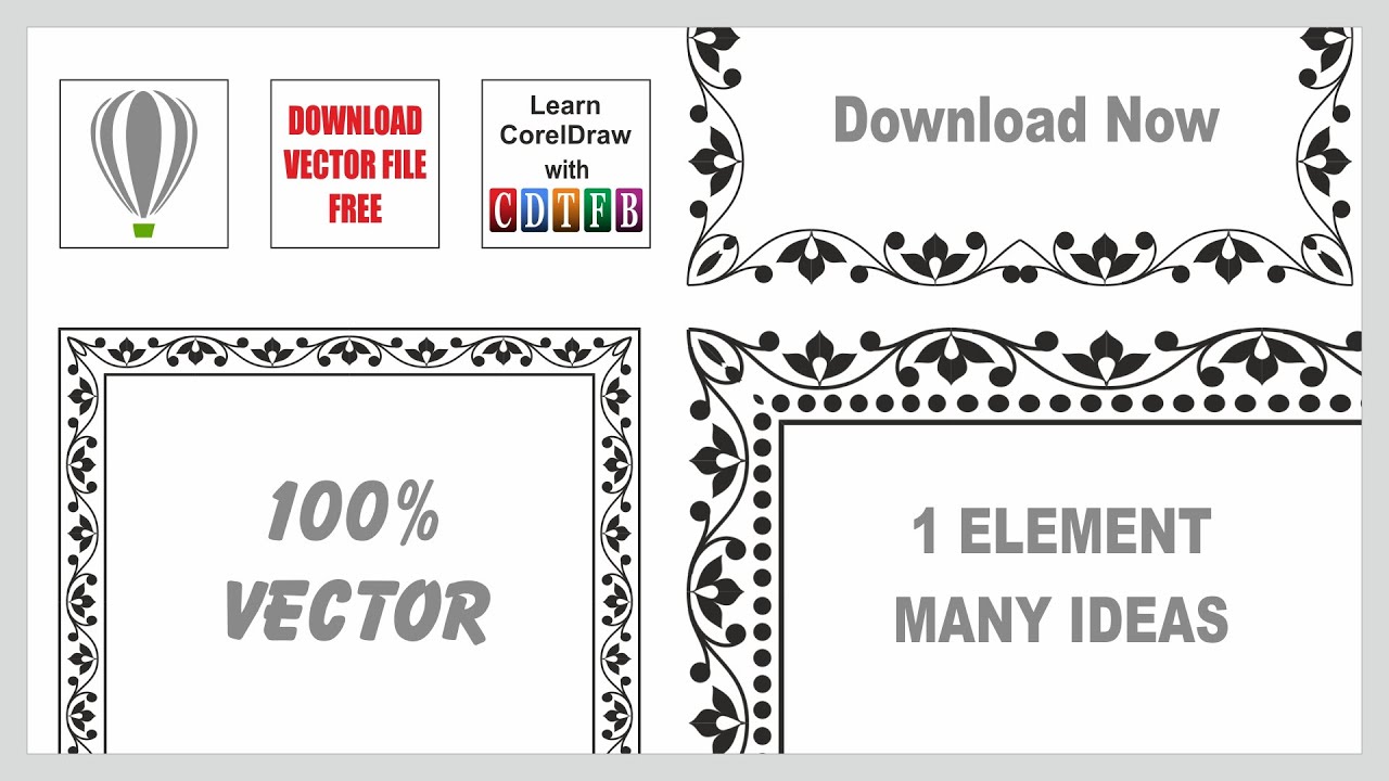 Detail Download Frame Vector Coreldraw Nomer 24