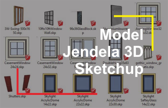 Detail Download Jendela Sketchup Nomer 5