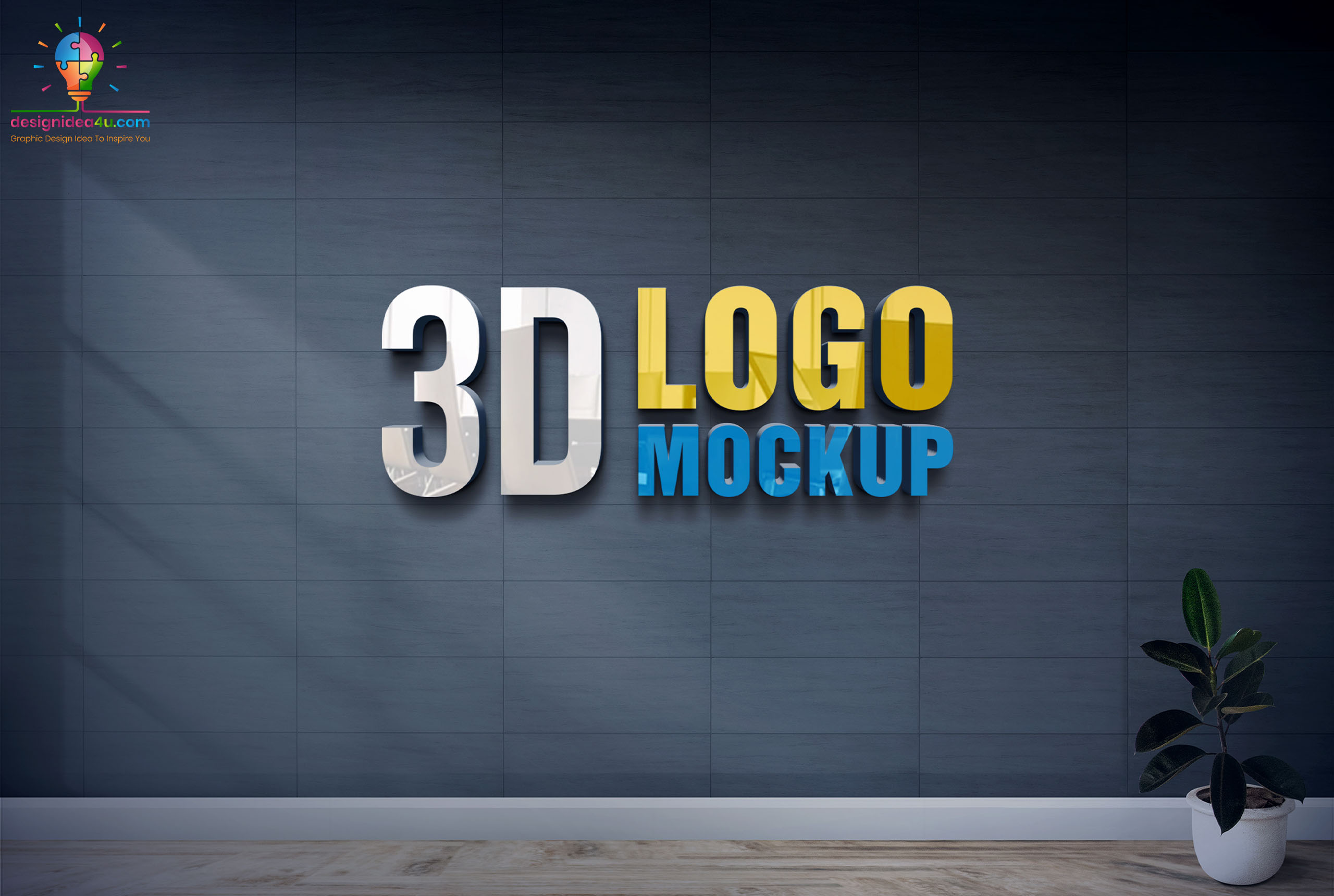 Detail Download Logo 3d Psd Template Nomer 18