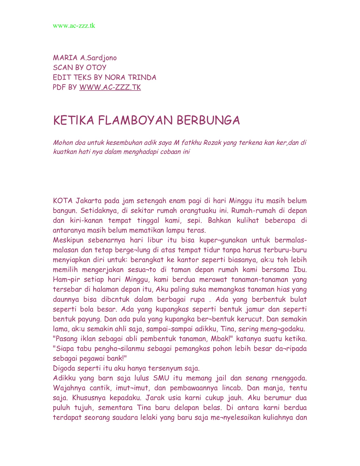 Detail Download Novel Maria A Sardjono Rumah Mungil Di Lereng Bukit Nomer 44