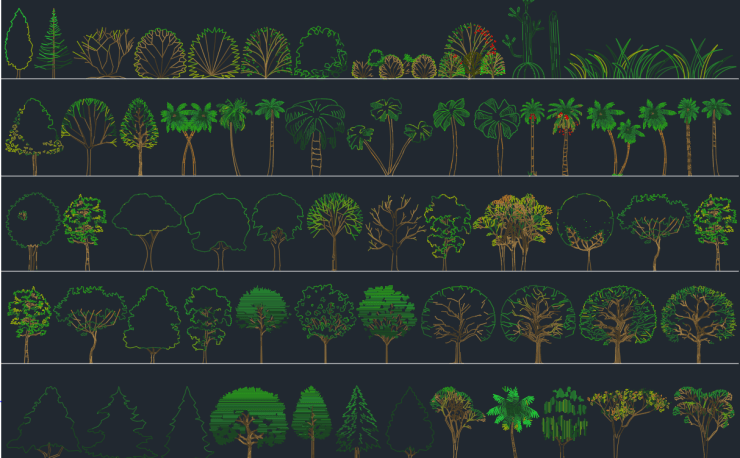 Detail Download Pohon Dwg Nomer 35