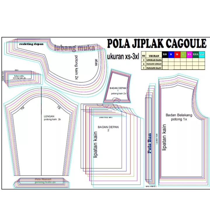 Detail Download Pola Jas Nomer 17