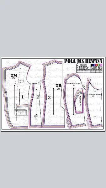 Detail Download Pola Jas Nomer 21