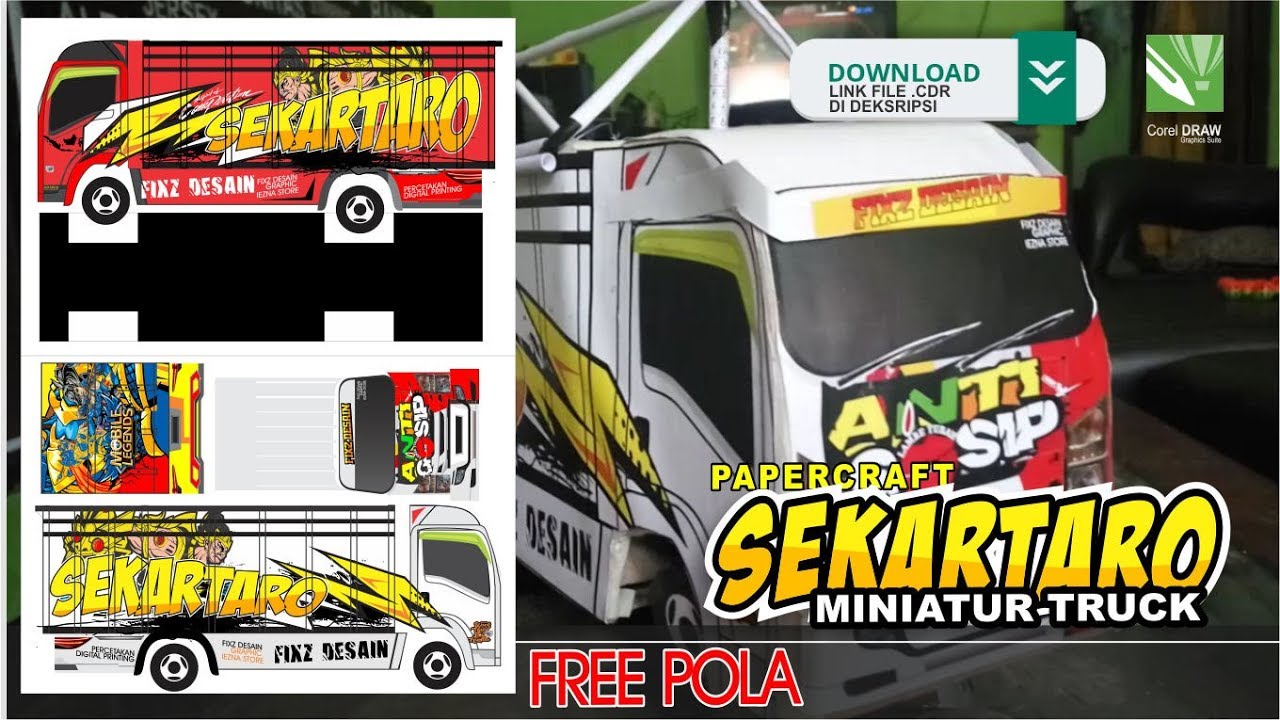 Detail Download Pola Miniatur Truk Canter Nomer 2