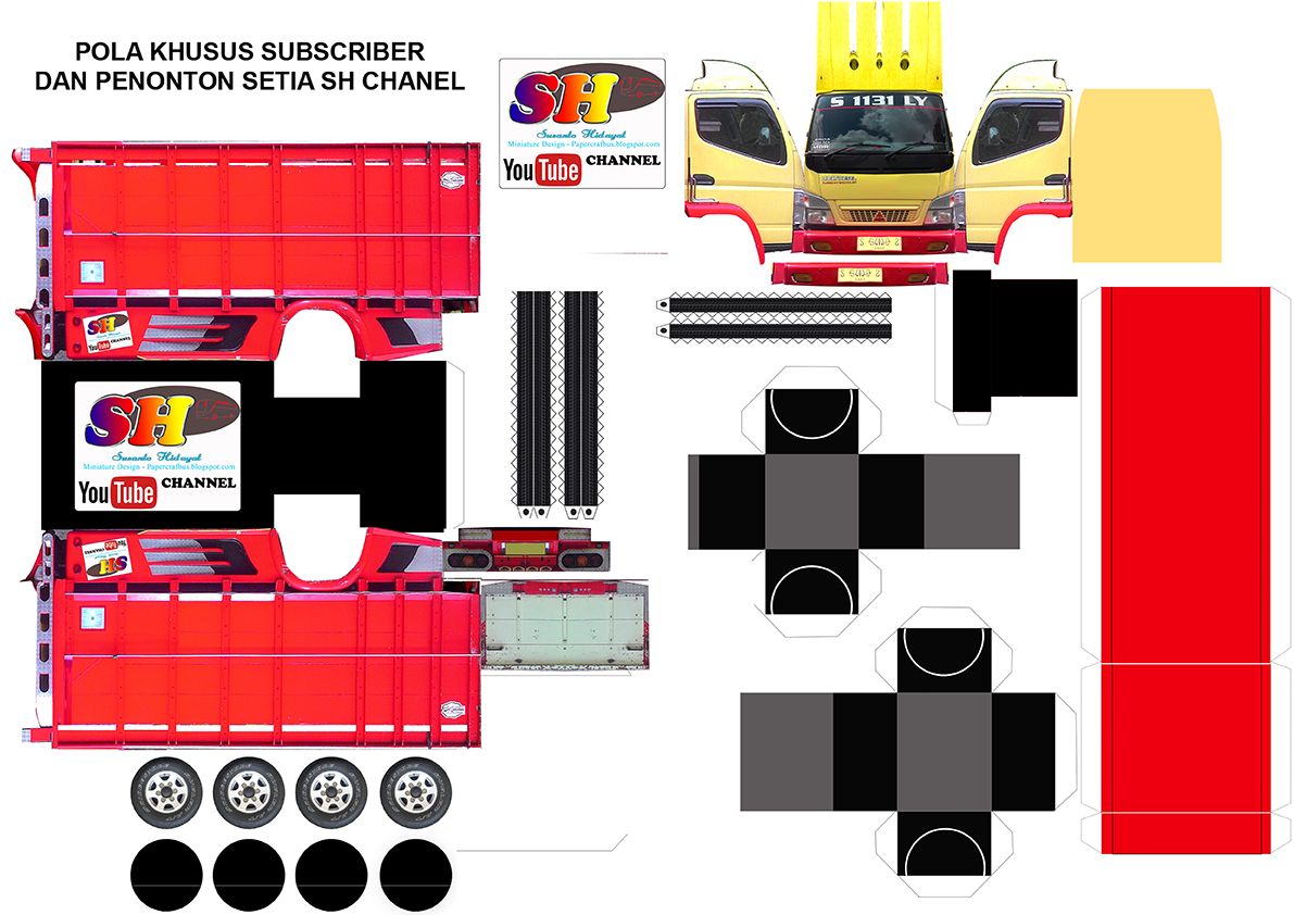 Detail Download Pola Miniatur Truk Canter Nomer 4