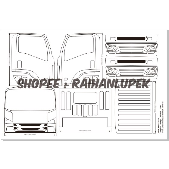 Detail Download Pola Miniatur Truk Canter Nomer 7