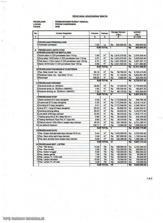 Detail Download Rab Rumah 2 Lantai Excel 2019 Nomer 12