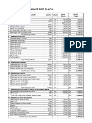 Detail Download Rab Rumah 2 Lantai Excel 2019 Nomer 16