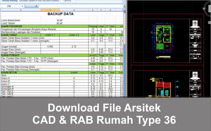 Detail Download Rab Rumah 2 Lantai Excel 2019 Nomer 39