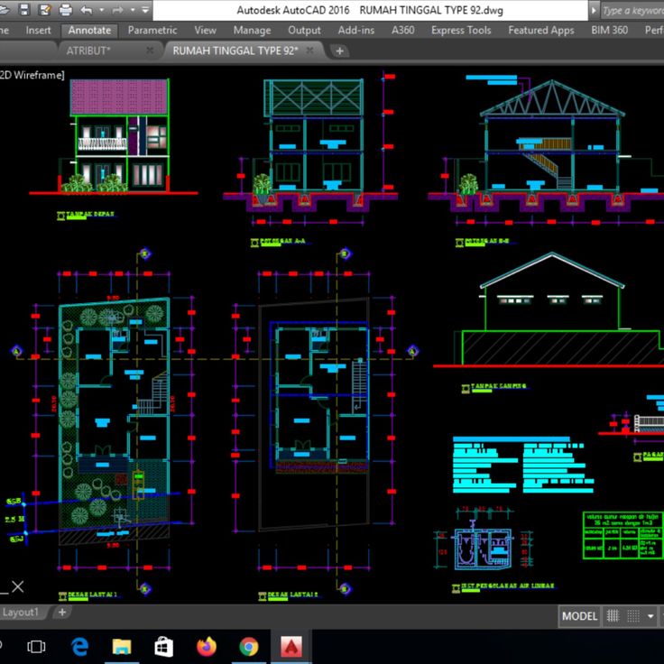 Detail Download Rumah Dwg Nomer 12