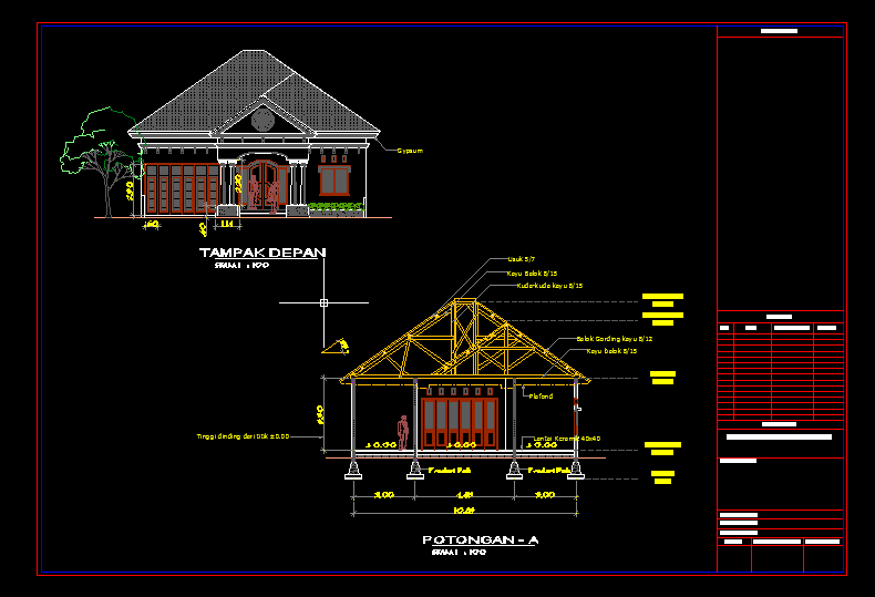 Detail Download Rumah Dwg Nomer 32