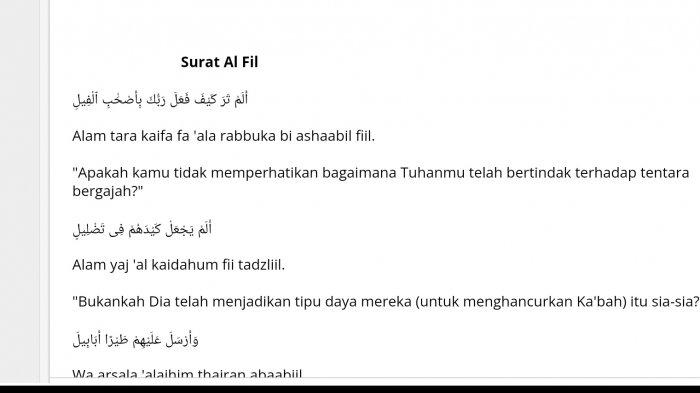 Detail Download Surat Al Fil Dan Artinya Nomer 15