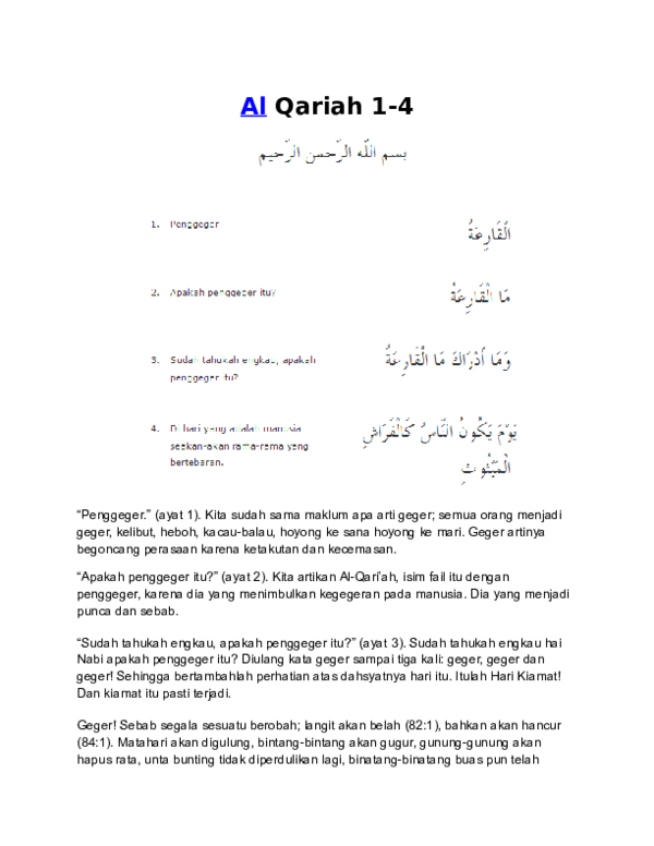 Detail Download Surat Al Qoriah Dan Artinya Nomer 51