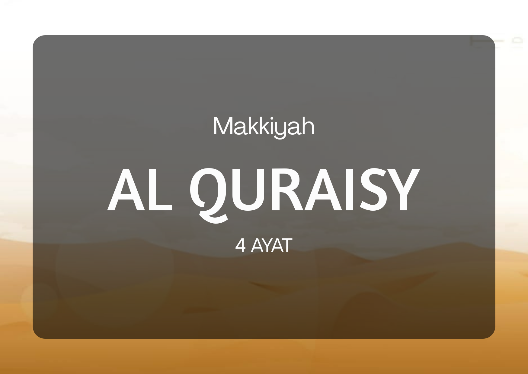 Detail Download Surat Al Quraisy Nomer 33