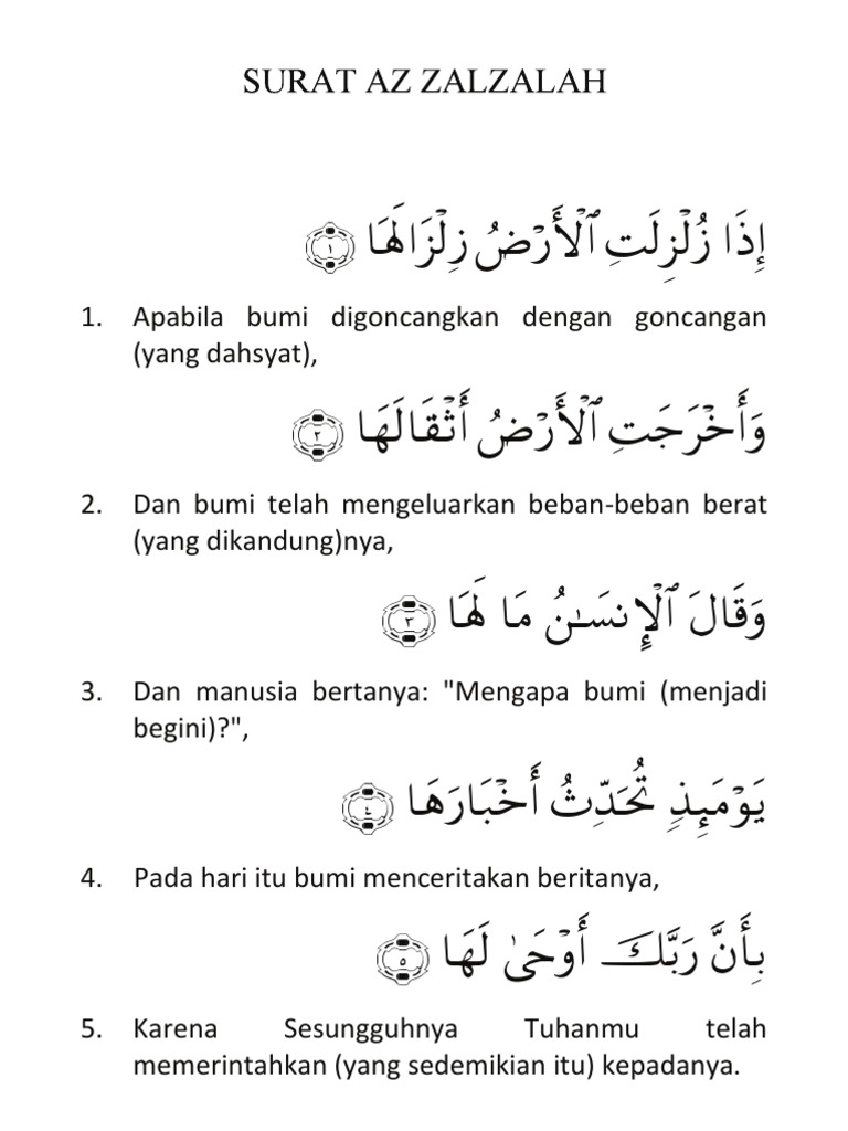 Detail Download Surat Al Zalzalah Nomer 9