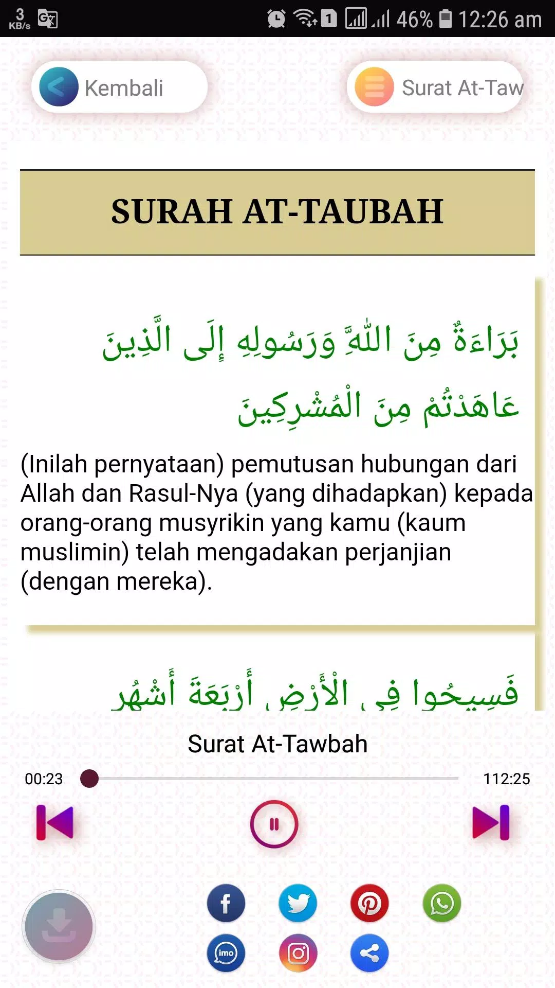 Download Surat At Taubah - KibrisPDR