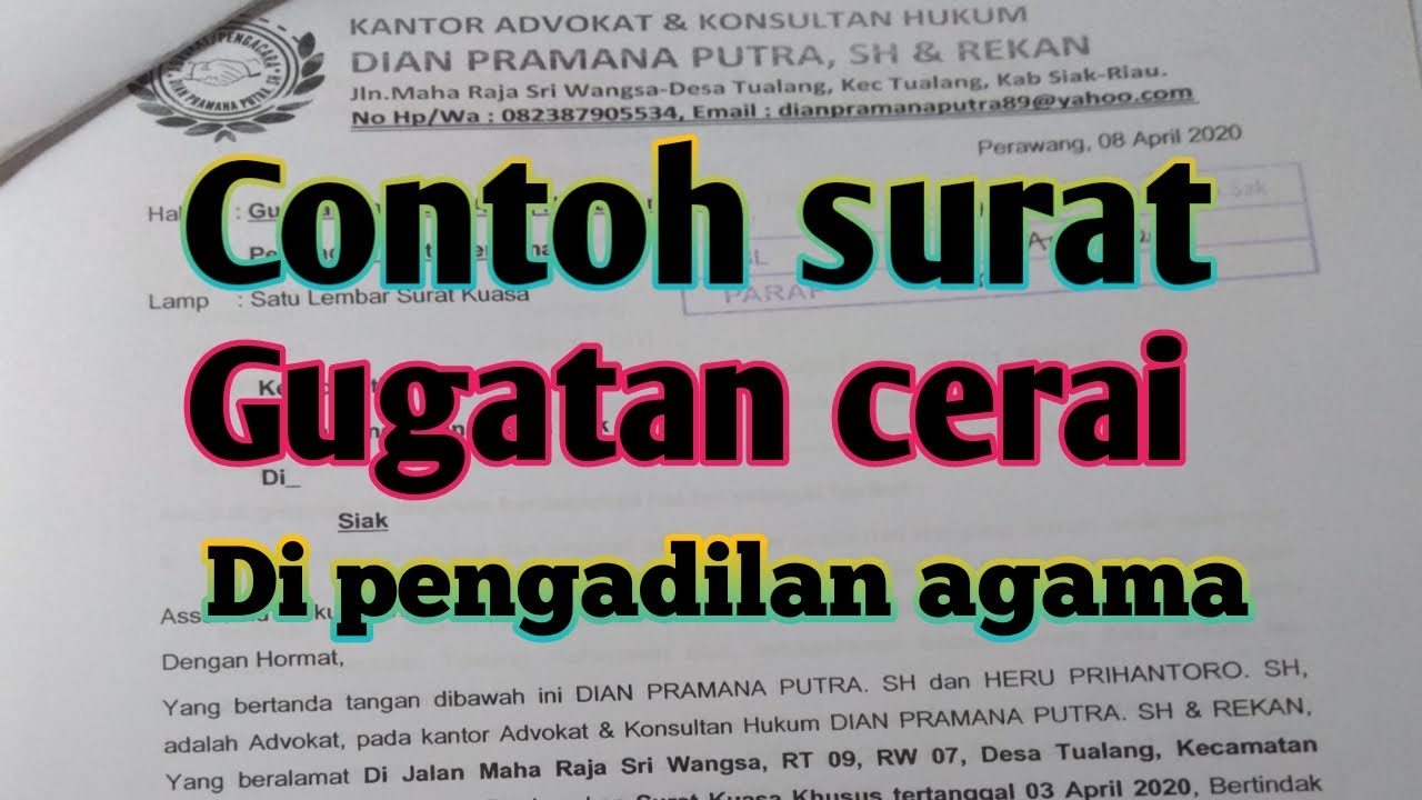 Detail Download Surat Gugatan Cerai Nomer 29