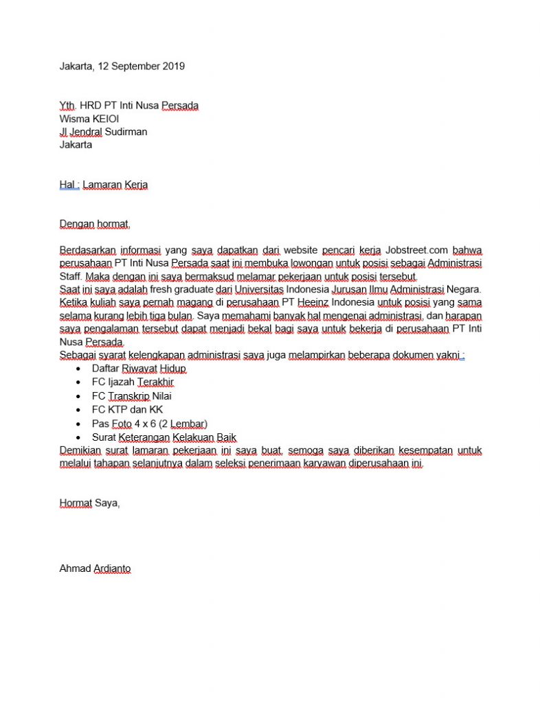 Detail Download Surat Lamaran Nomer 33