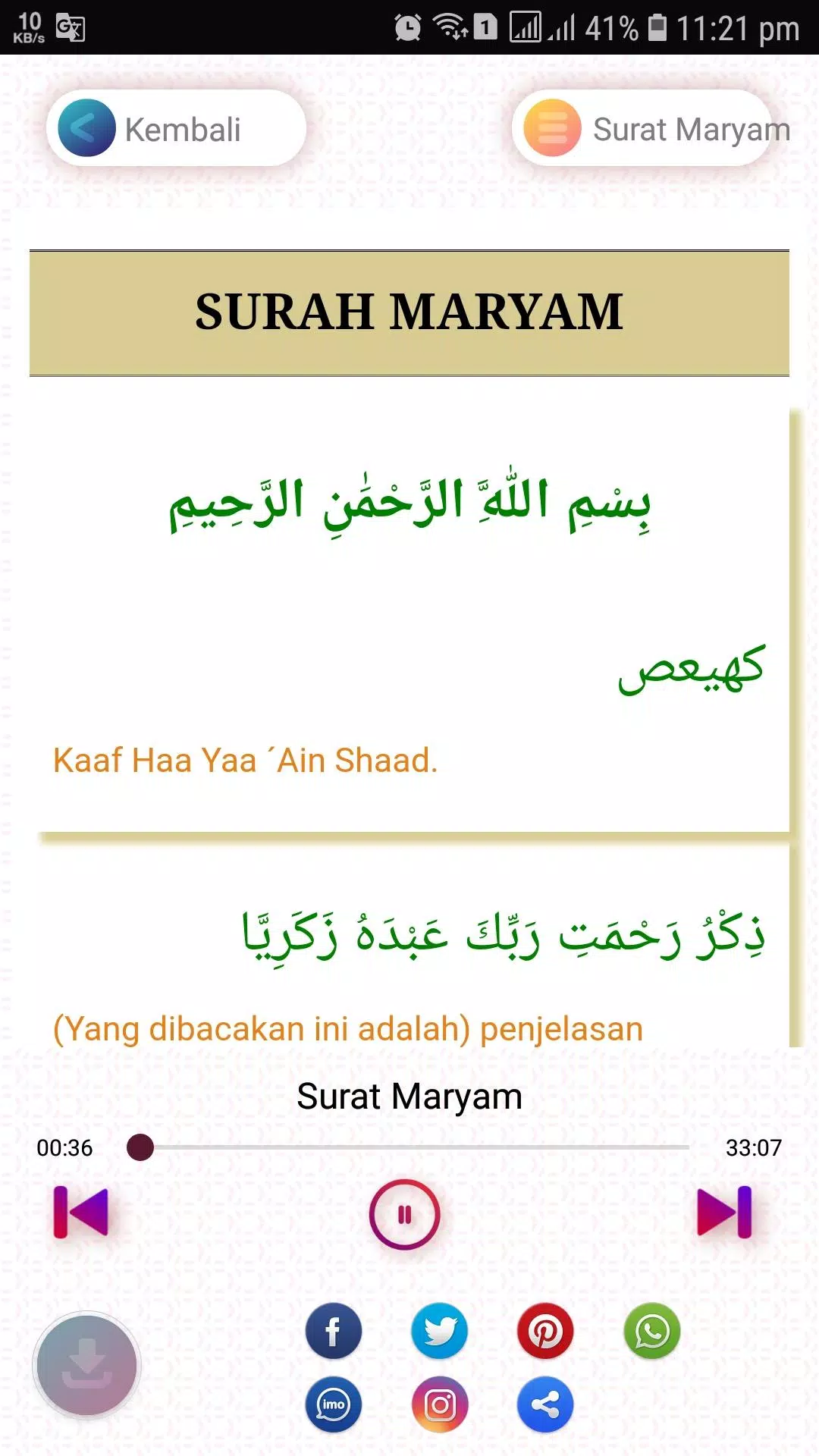 Detail Download Surat Maryam 1 11 Nomer 18