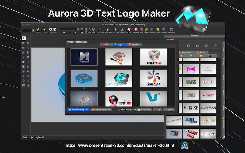 Detail Download Template Aurora 3d Presentation Nomer 31