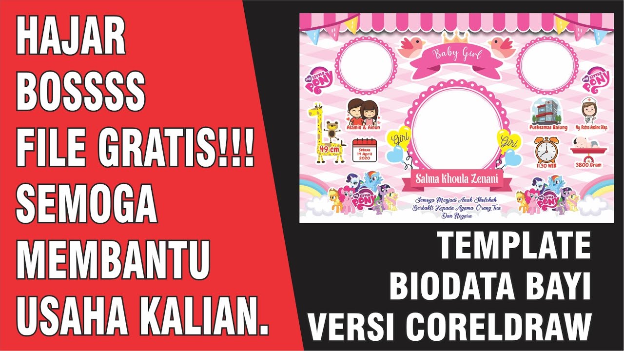 Detail Download Template Biodata Bayi Cdr Nomer 17