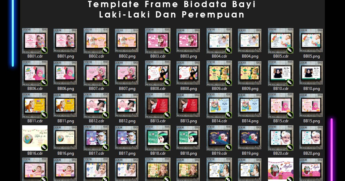 Detail Download Template Biodata Bayi Cdr Nomer 23