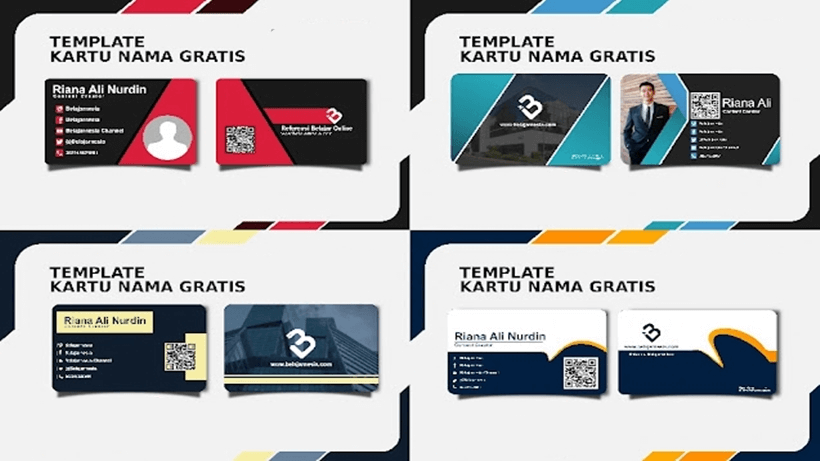 Detail Download Template Kartu Nama Nomer 24