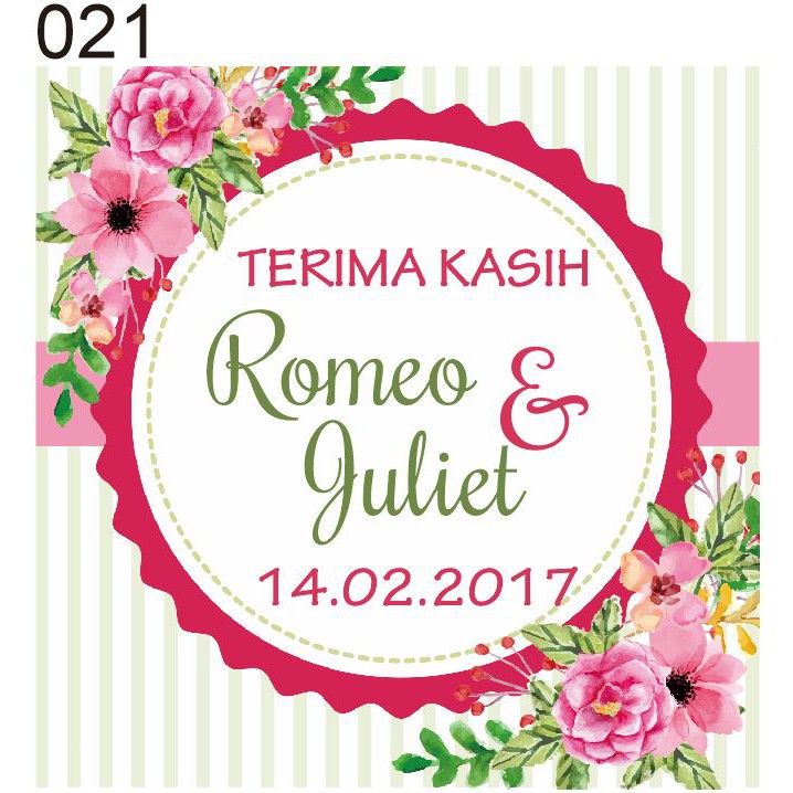 Download Template Kartu Ucapan Terima Kasih Souvenir Pernikahan - KibrisPDR