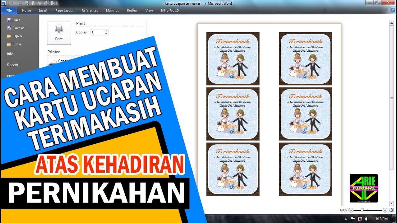 Detail Download Template Kartu Ucapan Terima Kasih Souvenir Pernikahan Nomer 37