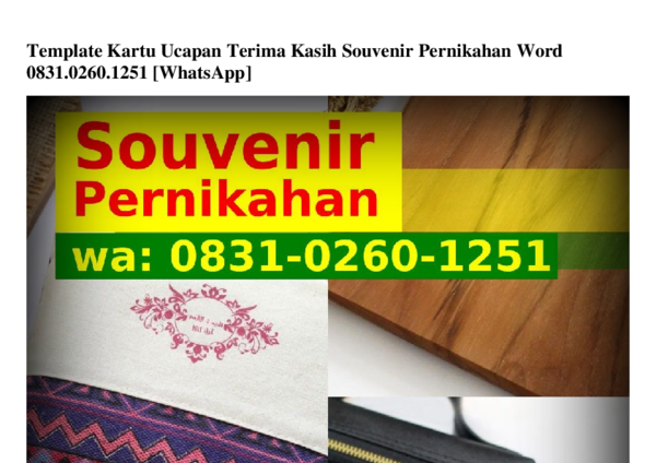 Detail Download Template Kartu Ucapan Terima Kasih Souvenir Pernikahan Word Nomer 43