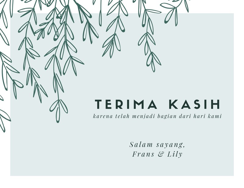 Detail Download Template Kartu Ucapan Terima Kasih Souvenir Pernikahan Word Nomer 46