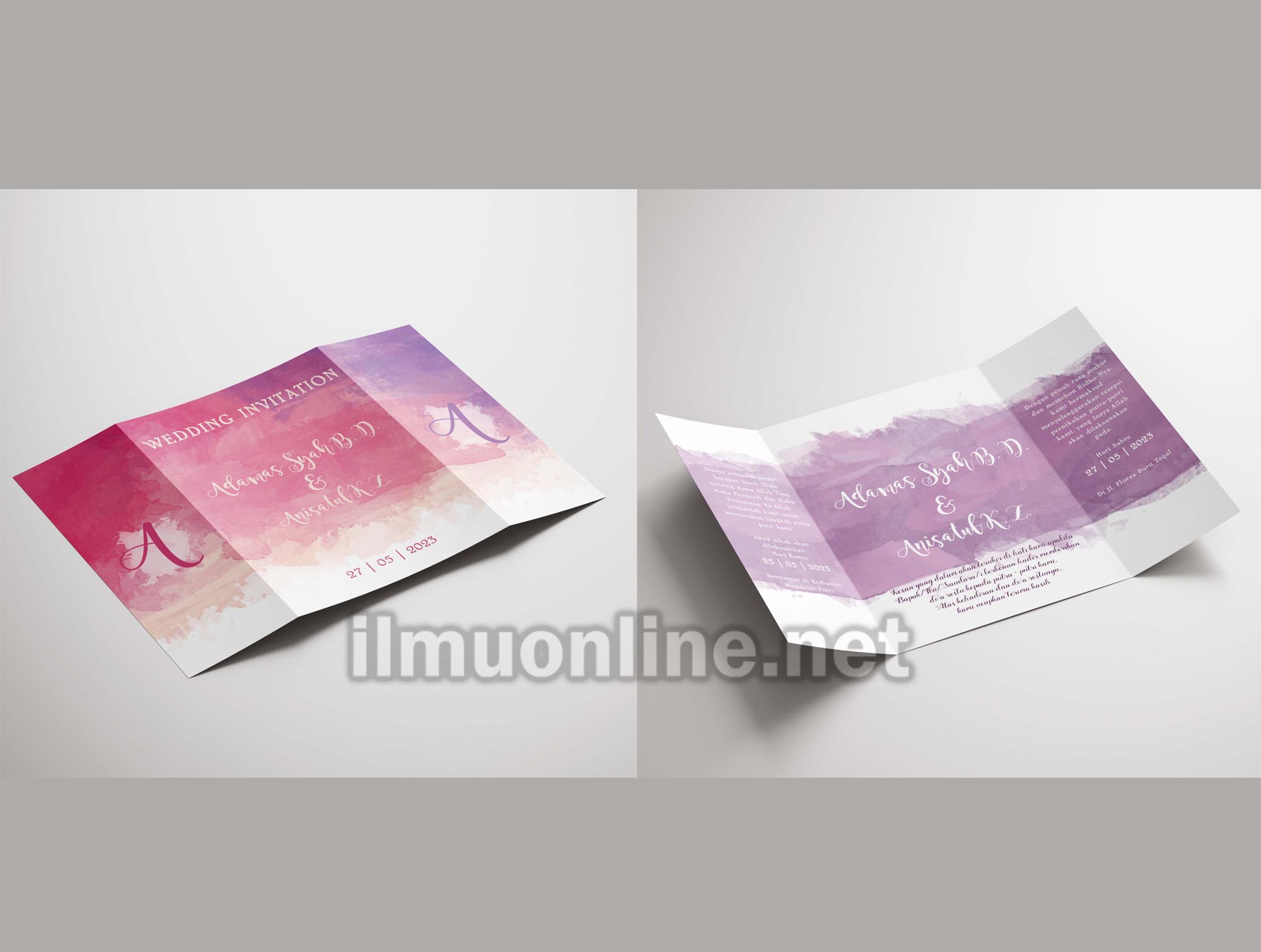 Detail Download Template Kosong Undangan Pernikahan Psd Nomer 44